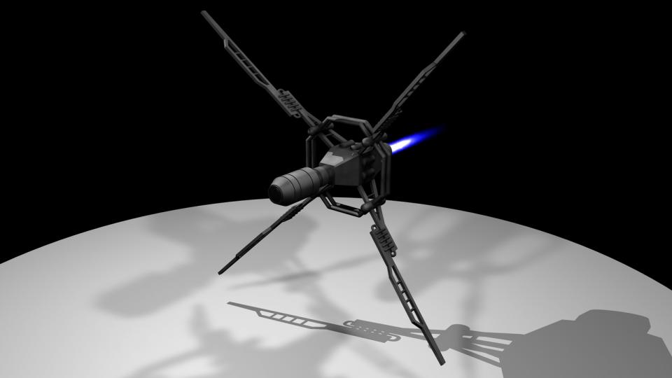 Prospektor-Dronen werden ausgesadt um Erzvorkommen in Asteroidenfeldern zu suchen. Erstellt Mai 2011